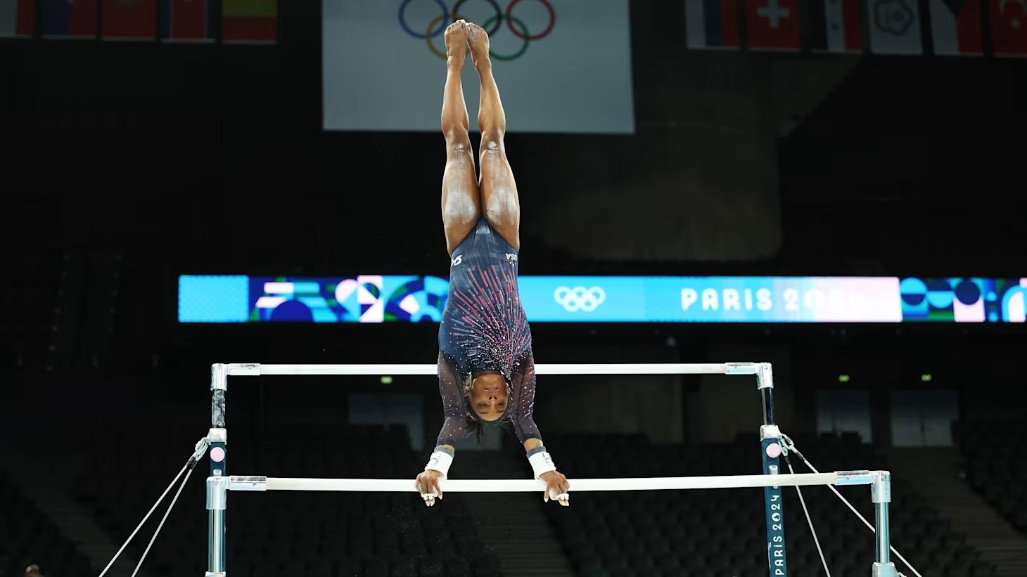 Simone Biles Submits 'WeilerKip' On The Uneven Bars For Paris 2024