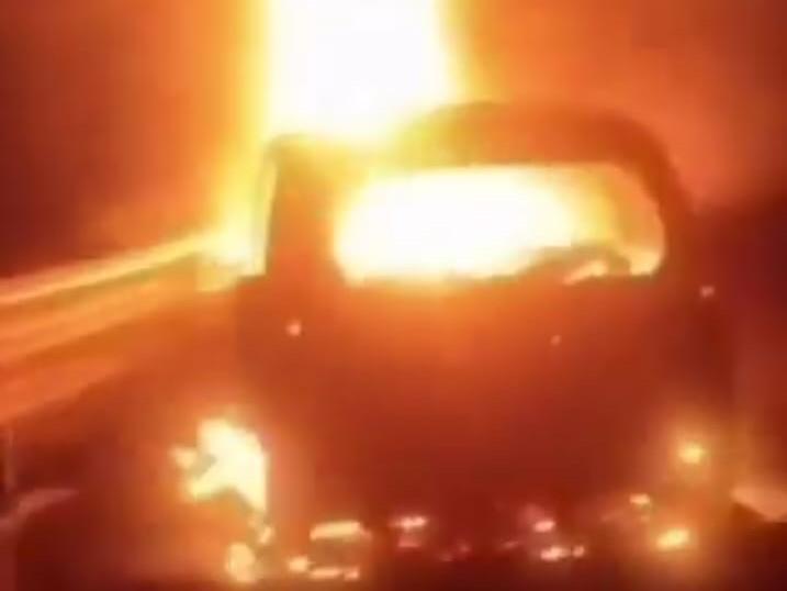 Five Of A Family Killed As Moving Car Catches Fire On Delhi-Mumbai ...
