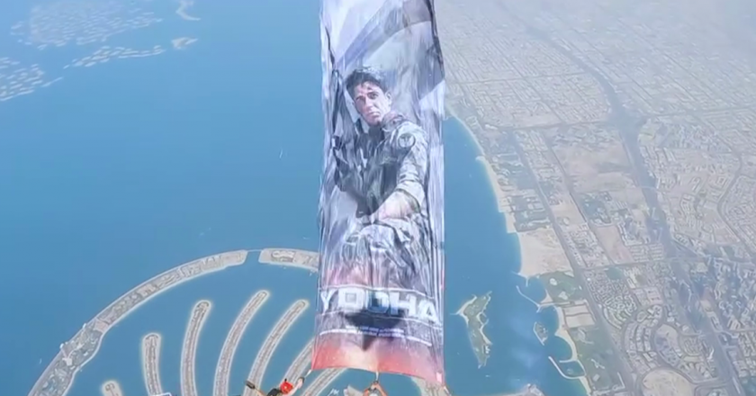 Gravity-Defying Poster Launch: Sidharth Malhotra’s ‘Yodha’ Soars Above Dubai!
