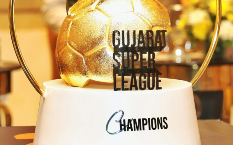 Gujarat Super League Trophy (Courtesy: AIFF)