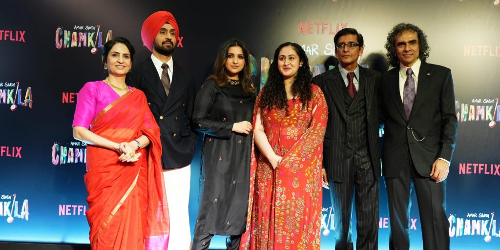 Netflix's 'Amar Singh Chamkila' Premiere: A Glittering Vintage Affair